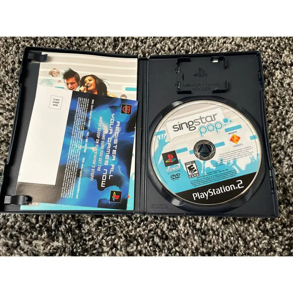 SingStar Pop for Sony PlayStation 2 Music Game 30 Songs Multiplayer Video Game